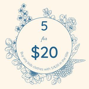 🌼 5 for $20 🌼